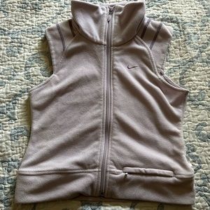 Nike Girls Lavender Therma-Fit Fleece Vest